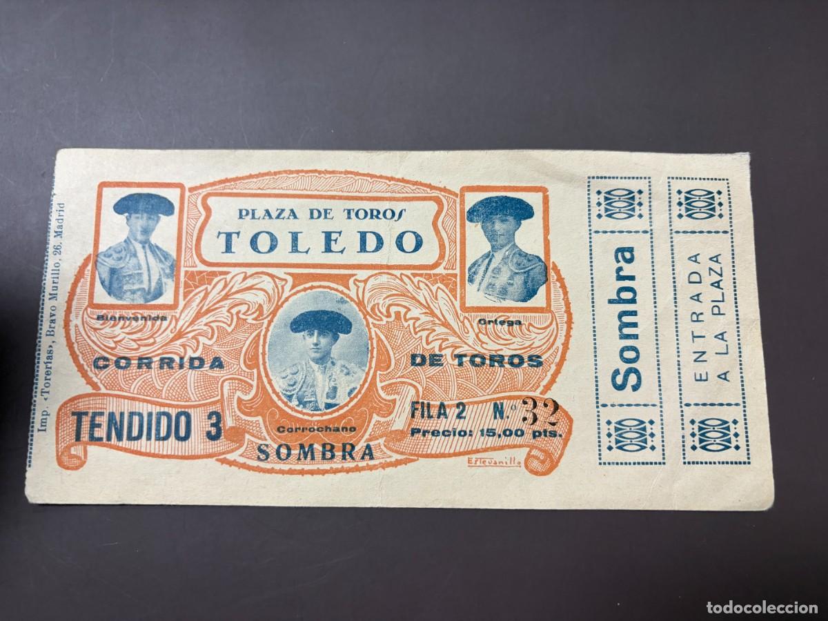 Tauromaquia: ENTRADA DE TOROS. PLAZA DE TOROS DE TOLEDO. BIENVENIDA. ORTEGA. CORROCHANO. VER FOTOS