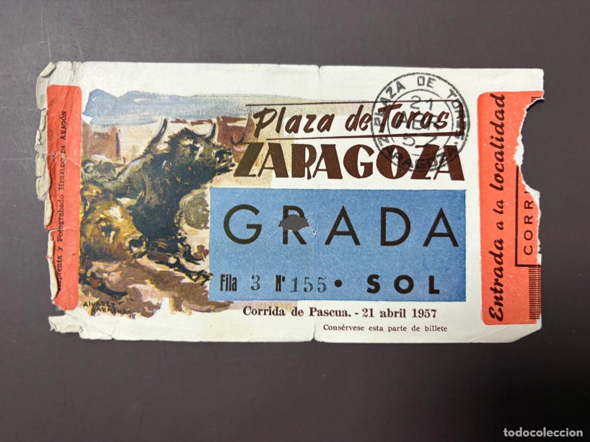 Tauromaquia: ENTRADA DE TOROS. PLAZA DE TOROS DE ZARAGOZA. 21 ABRIL 1957. VER FOTOS