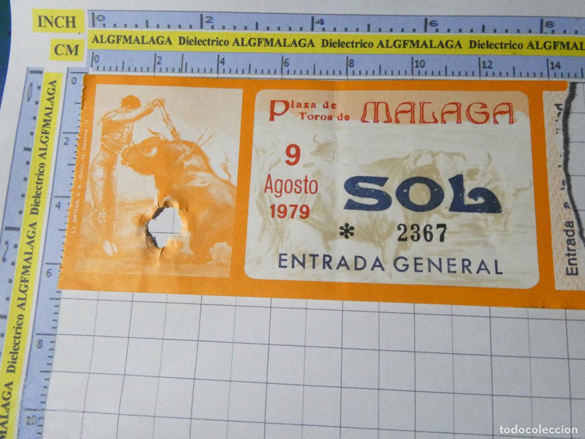 Tauromaquia: ENTRADA TOROS TOREROS CORRIDA PLAZA M&Aacute;LAGA. 9 AGOSTO 1979. 581