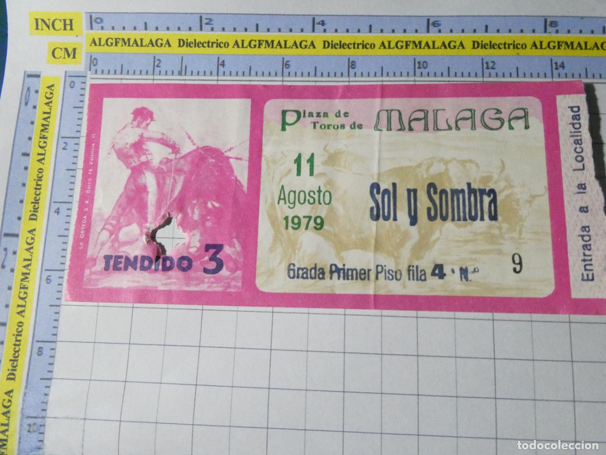 Tauromaquia: ENTRADA TOROS TOREROS CORRIDA PLAZA M&Aacute;LAGA. 11 AGOSTO 1979. 582