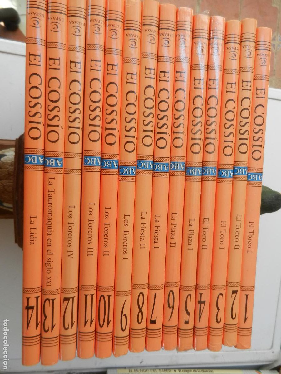 Tauromaquia: EL COSSIO 14 TOMOS- DEL 1 AL 14 AMBOS INCLUIDO - ESPASA - 2000- ABC -COLECCION COMPLETA