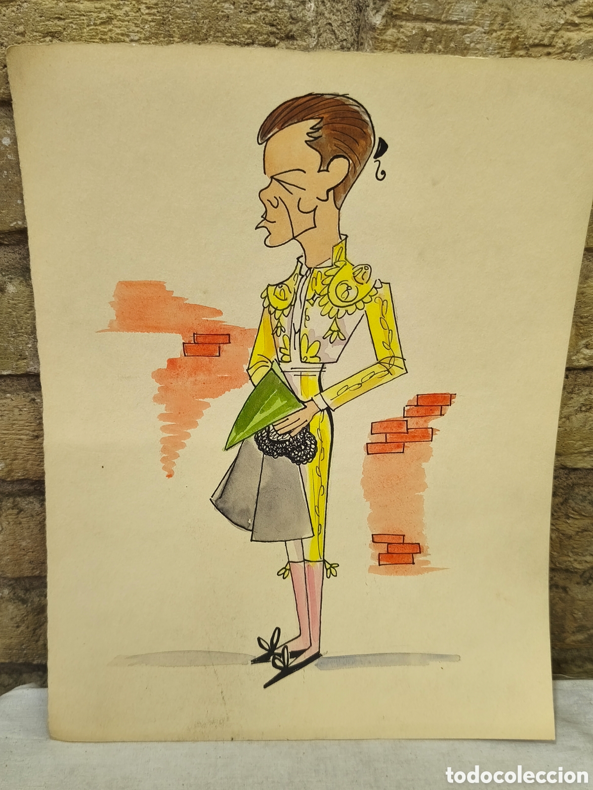 Tauromaquia: Dibujo original Toreo, Vinyes, Antonio S&aacute;nchez Fuentes