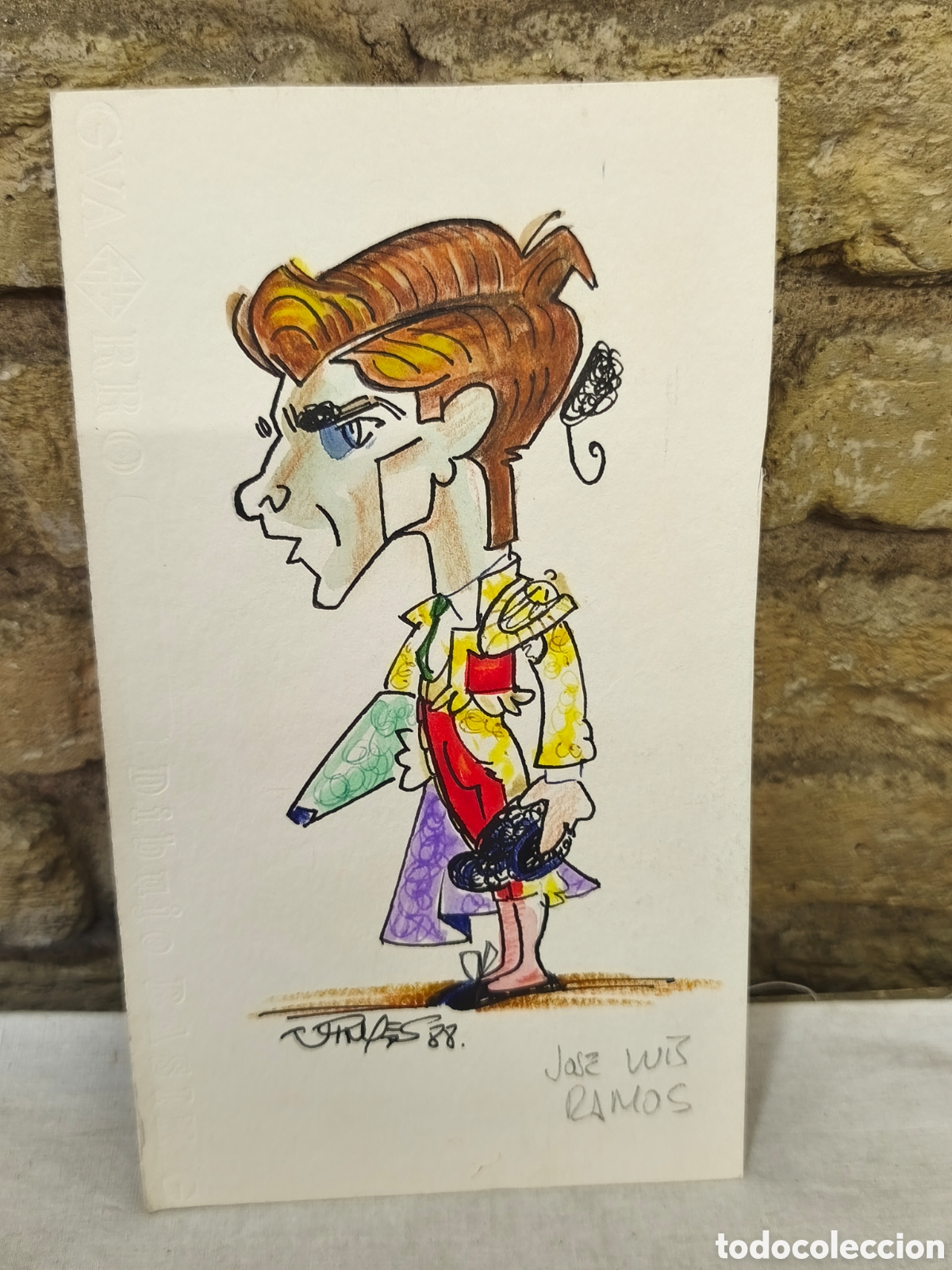 Tauromaquia: Dibujo original Toreo, Vinyes, Jose Luis Ramos