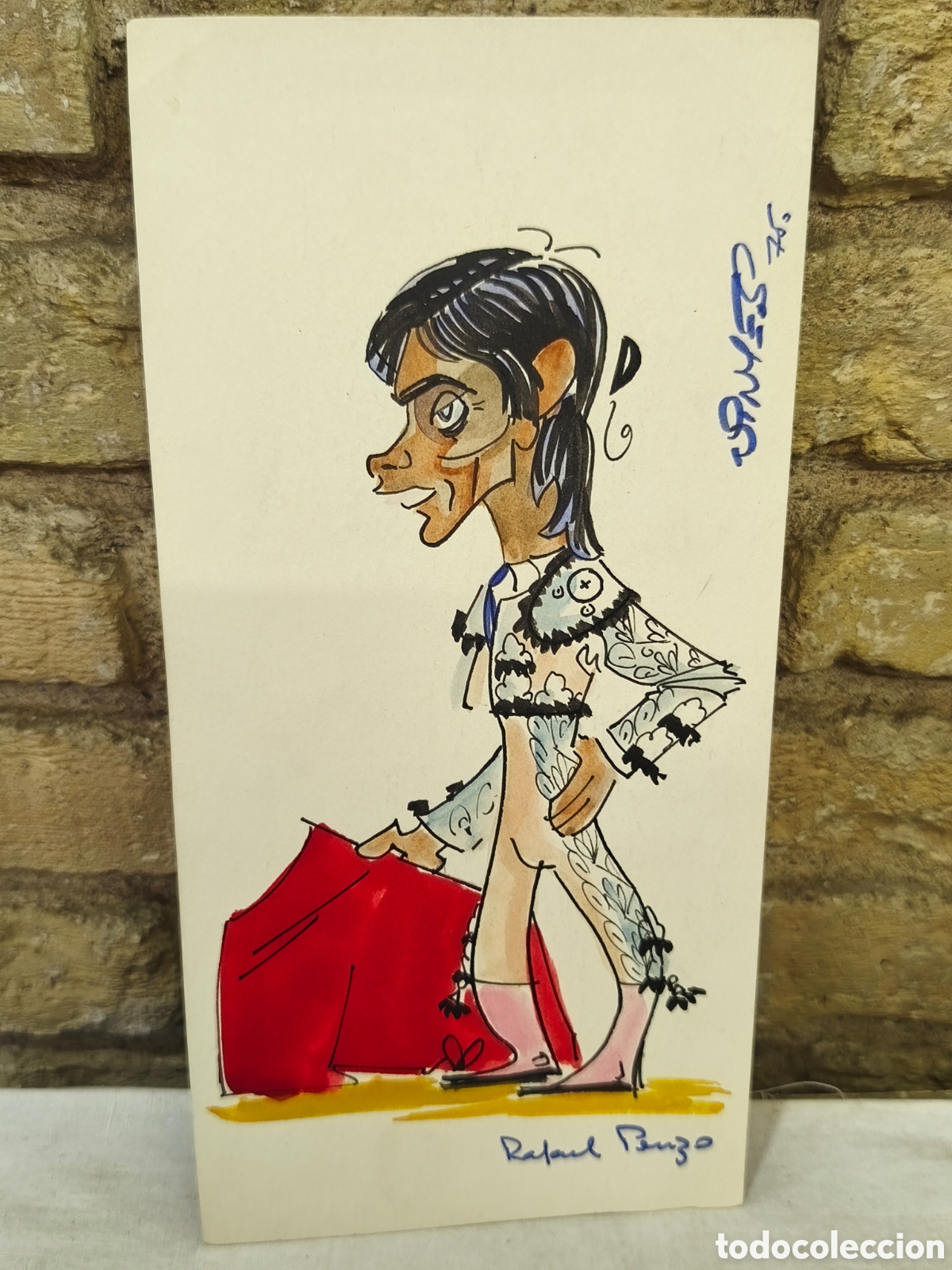 Tauromaquia: Dibujo original Toreo, Vinyes, Rafael Buzo