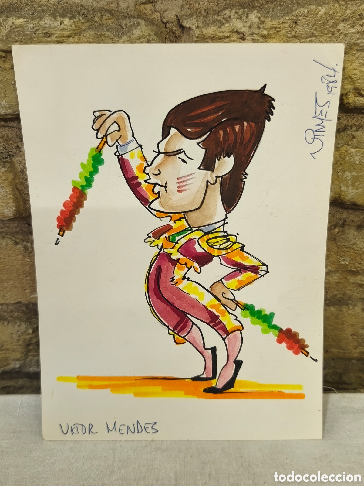 Tauromaquia: Dibujo original Toreo, Vinyes, V&iacute;ctor mendes