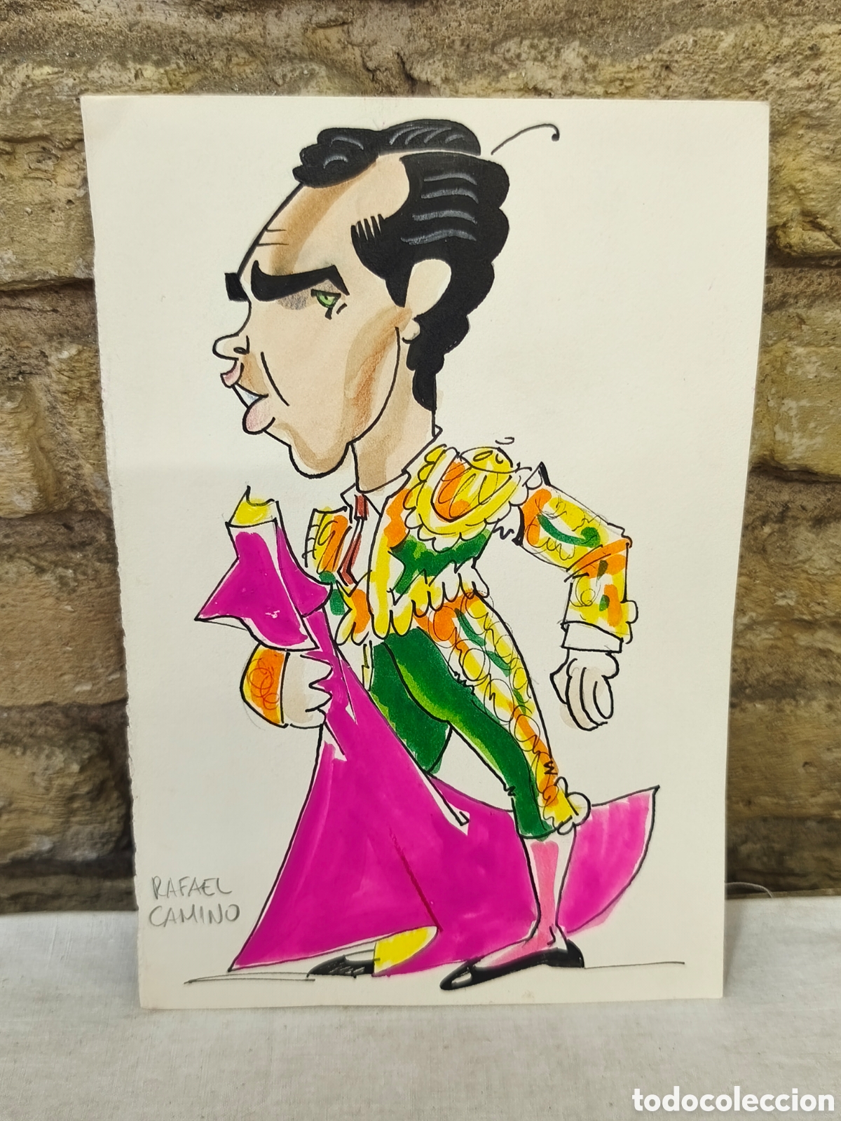 Tauromaquia: Dibujo original Toreo, Vinyes, Rafael camino