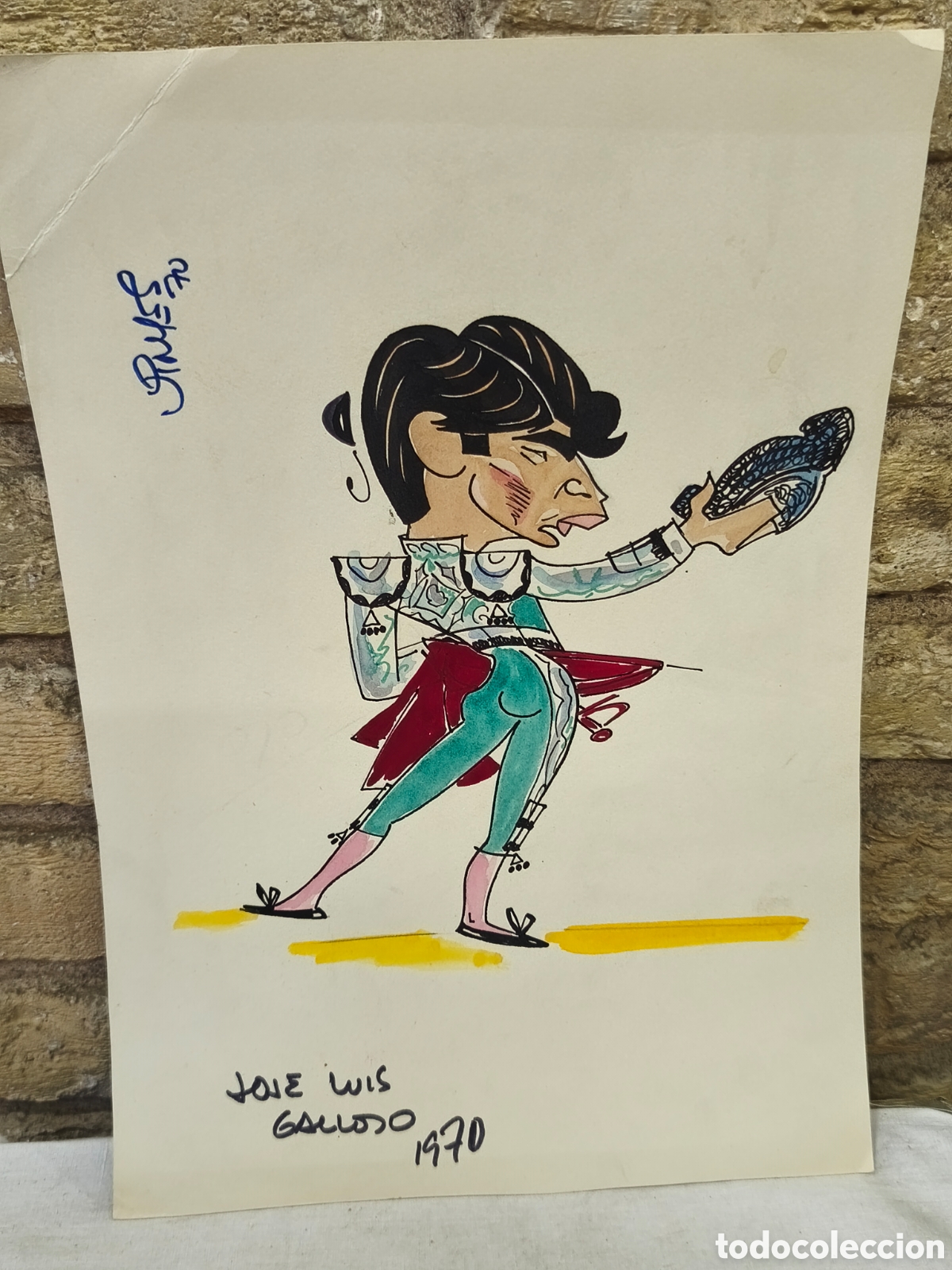 Tauromaquia: Dibujo original Toreo, Vinyes, Jos&eacute; Luis galloso