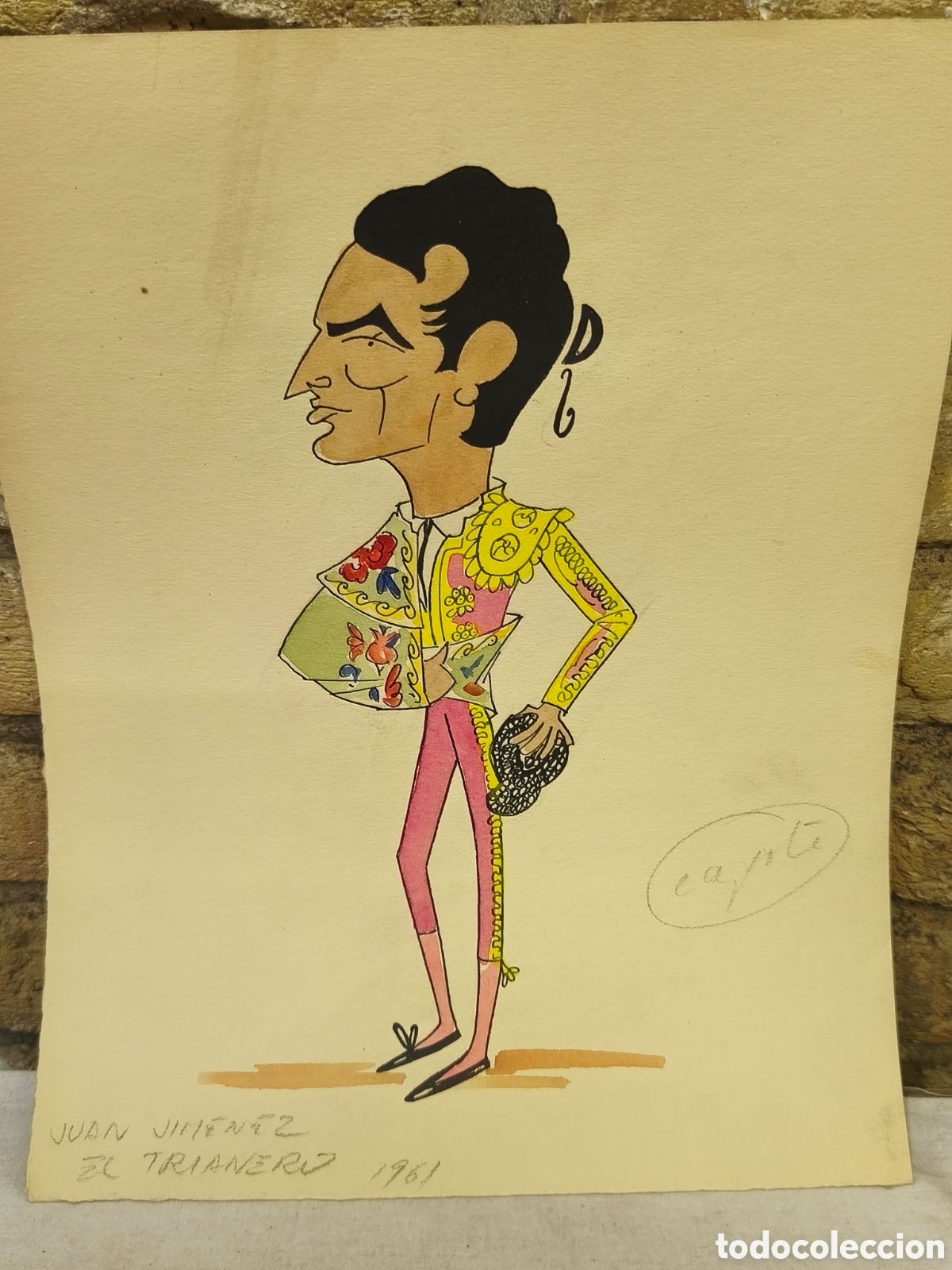 Tauromaquia: Dibujo original Toreo, Vinyes, Jusn Gim&eacute;nez
