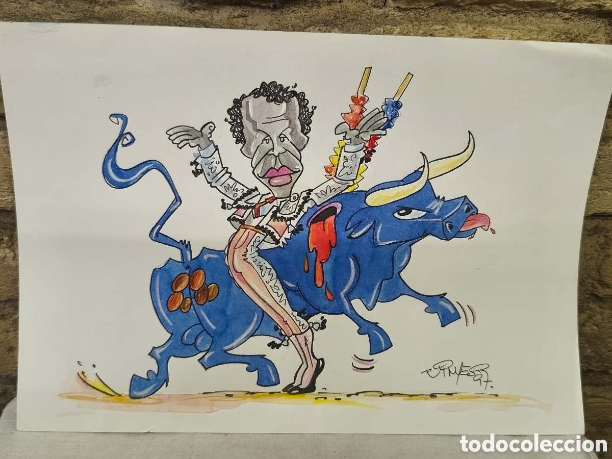 Tauromaquia: Dibujo original Toreo, Vinyes,