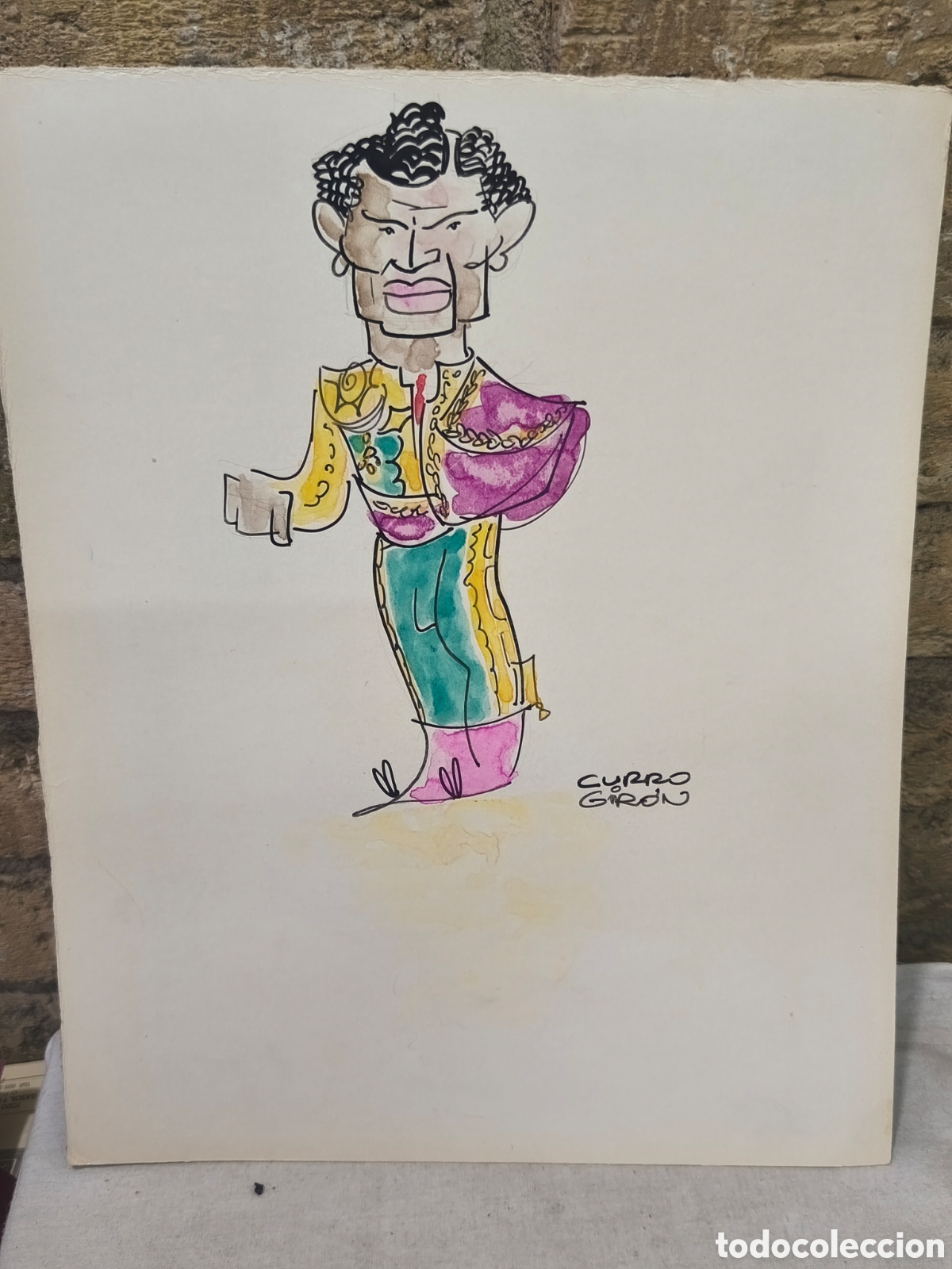 Tauromaquia: Dibujo original Toreo, Curro Giron