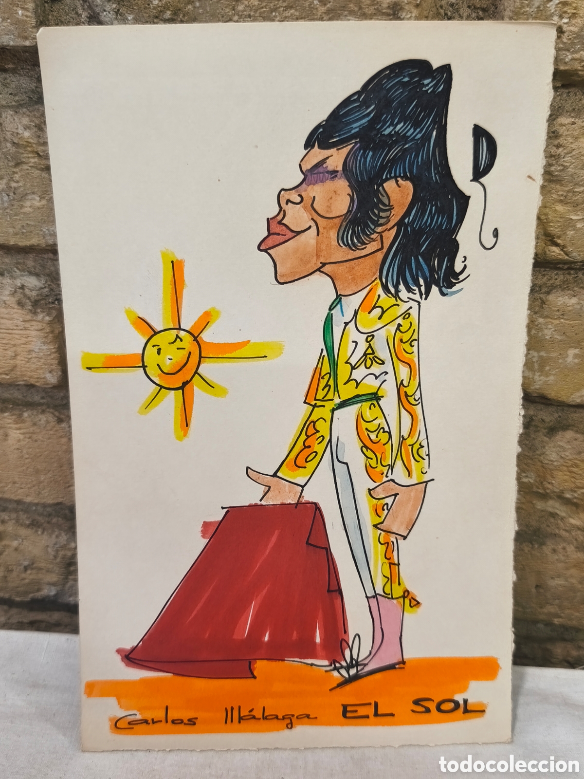 Tauromaquia: Dibujo original Toreo, Vinyes, Carlos Illalaga