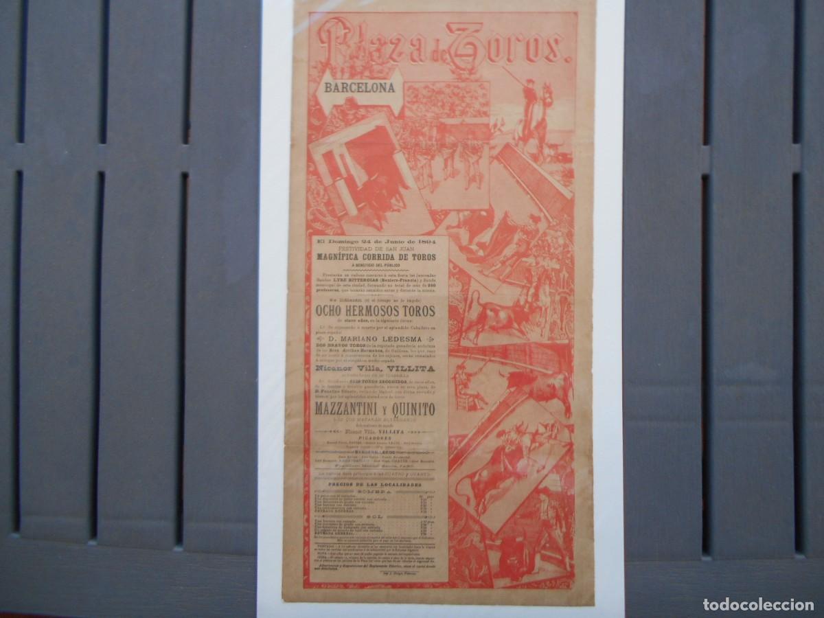 Tauromaquia: CARTEL DE TOROS DE BARCELONA 1894
