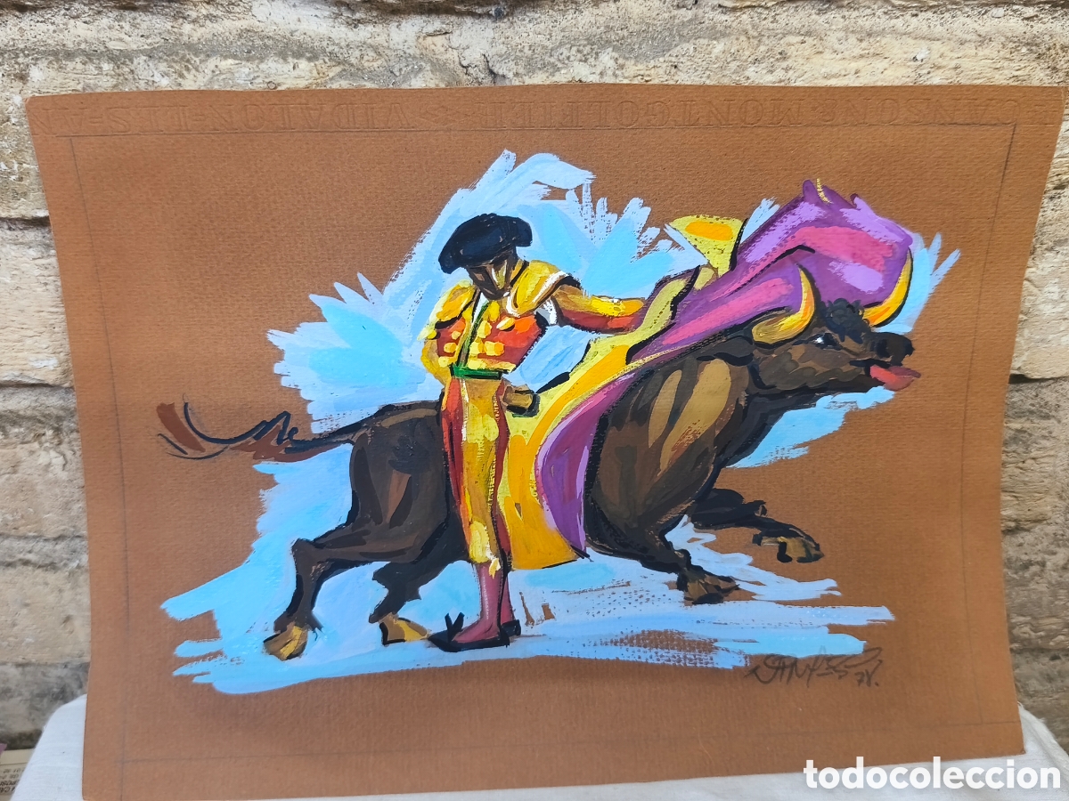 Tauromaquia: Dibujo original toreo, Vinyes