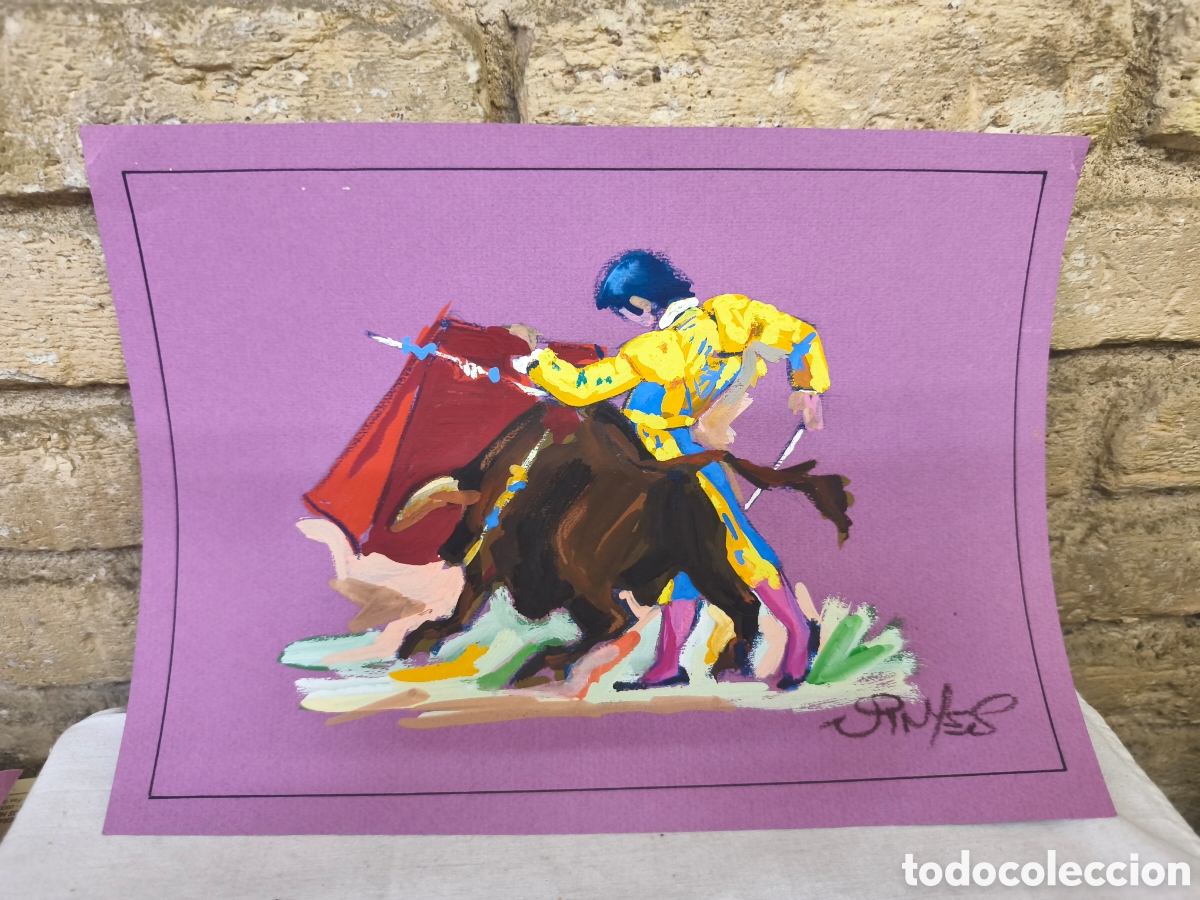 Tauromaquia: Dibujo original toreo, Vinyes