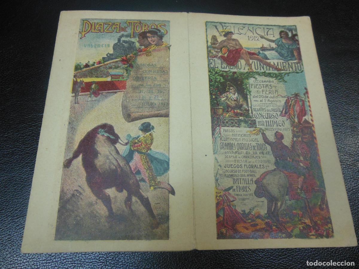 Tauromachie: 1912 VALENCIA PROGRAMA DE TOROS FIESTAS Y FERIA BATALLA FLORES - FUENTES RAFAEL GALLITO Y FLORES