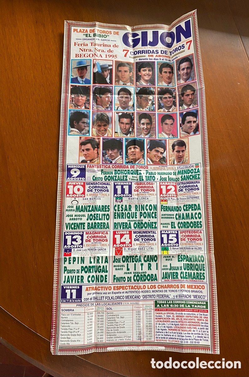 Tauromachia: Cartel Feria Taurina Gij&oacute;n 1995