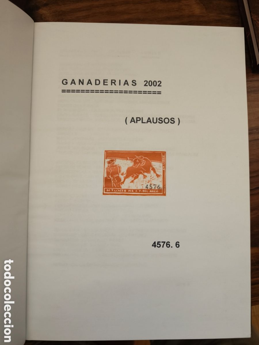Tauromaquia: Ganader&iacute;as 2002, aplausos