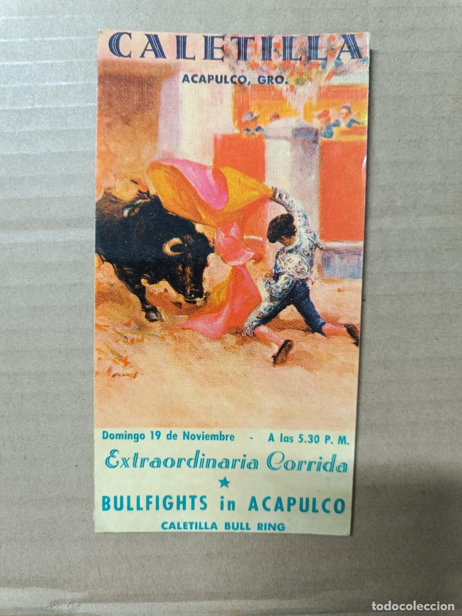 Tauromaquia: ANTIGUA POSTAL DE TOROS, CALETILLA BULL RING ACAPULCO, MEXICO, CIRCULADA -P22