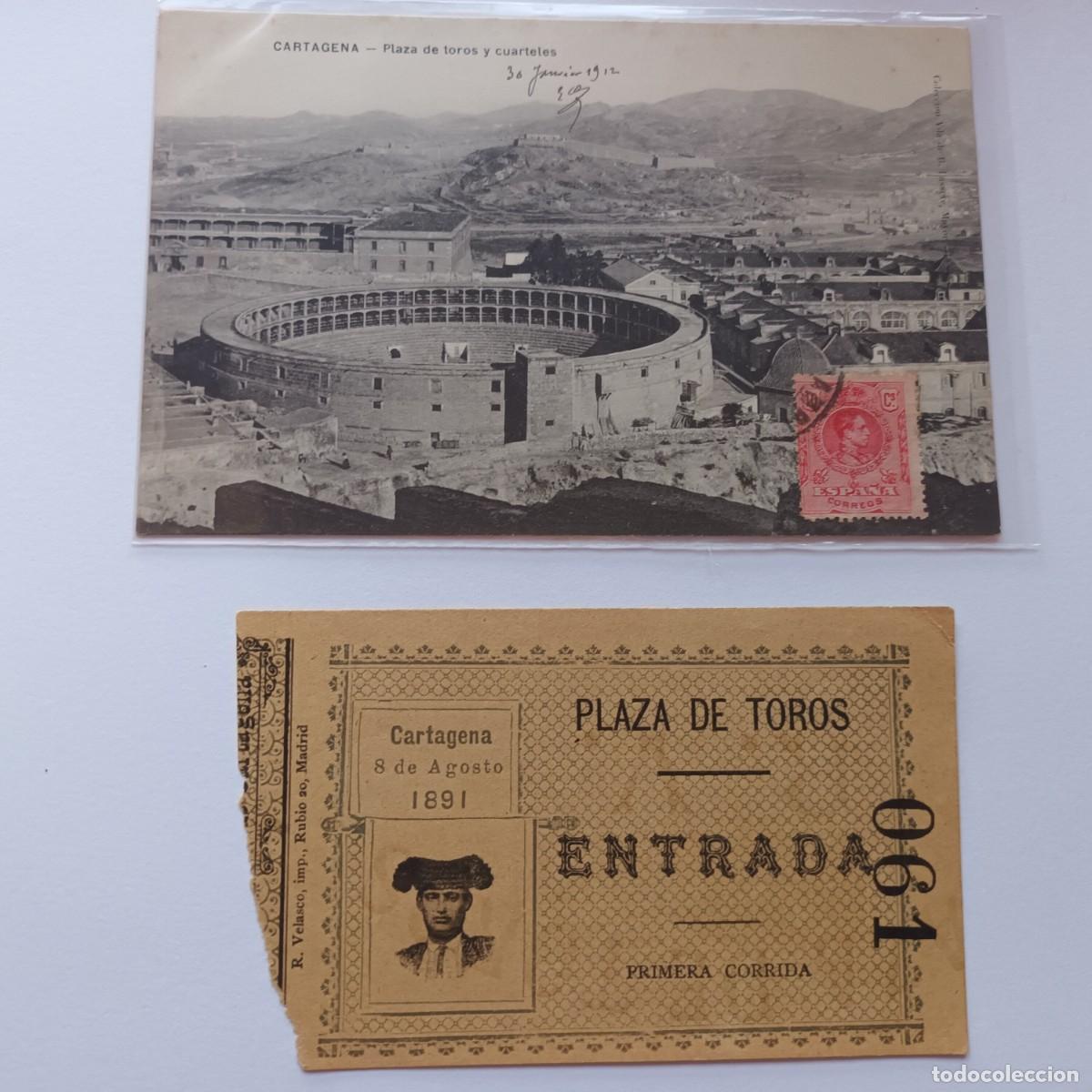 Tauromachie: Entrada Plaza de Toros Cartagena 1891
