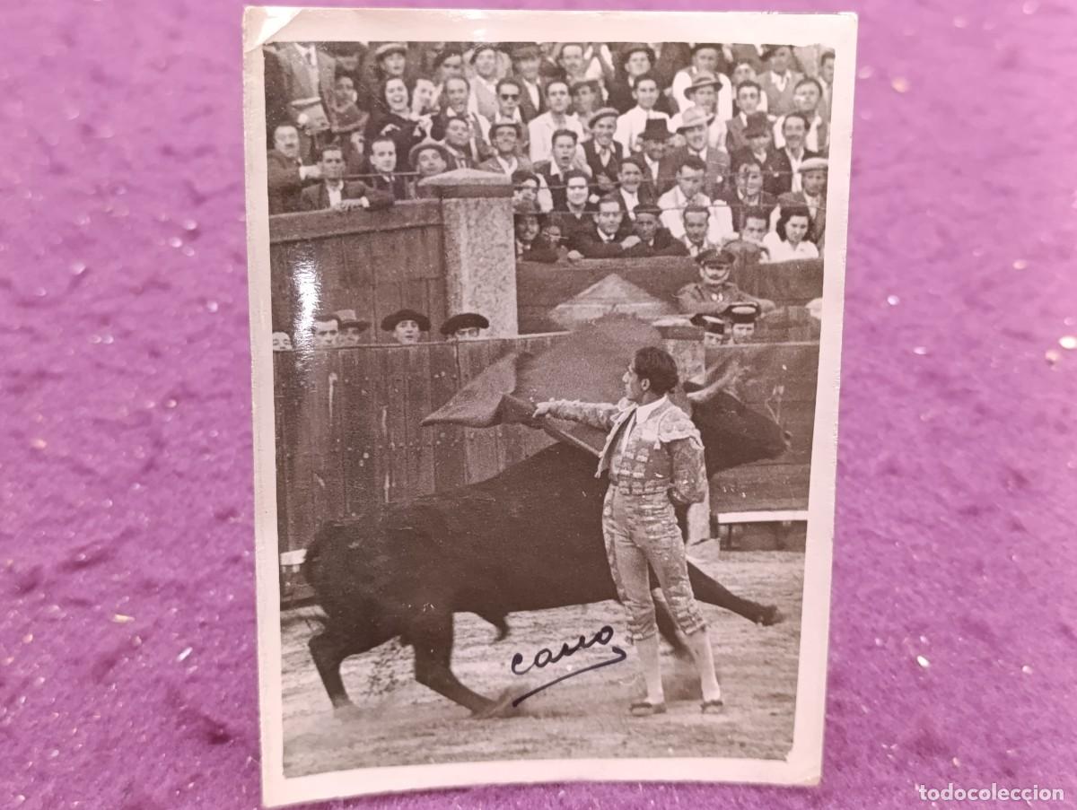 Tauromaquia: Tauromaquia, Fotograf&iacute;a Original de Torero, Litri, firmada por el fot&oacute;grafo, fot. Cano, sellos