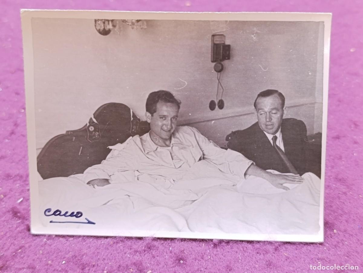Tauromaquia: Tauromaquia, Fotograf&iacute;a Original de Torero, Julio Aparicio en hospital, foto Cano, firmado por Cano