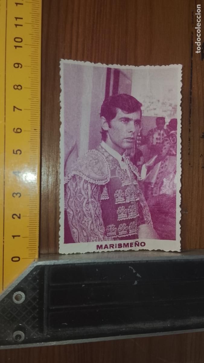 Tauromaquia: troquelado IMAGEN torero MARISME&Ntilde;O a&ntilde;o 1978