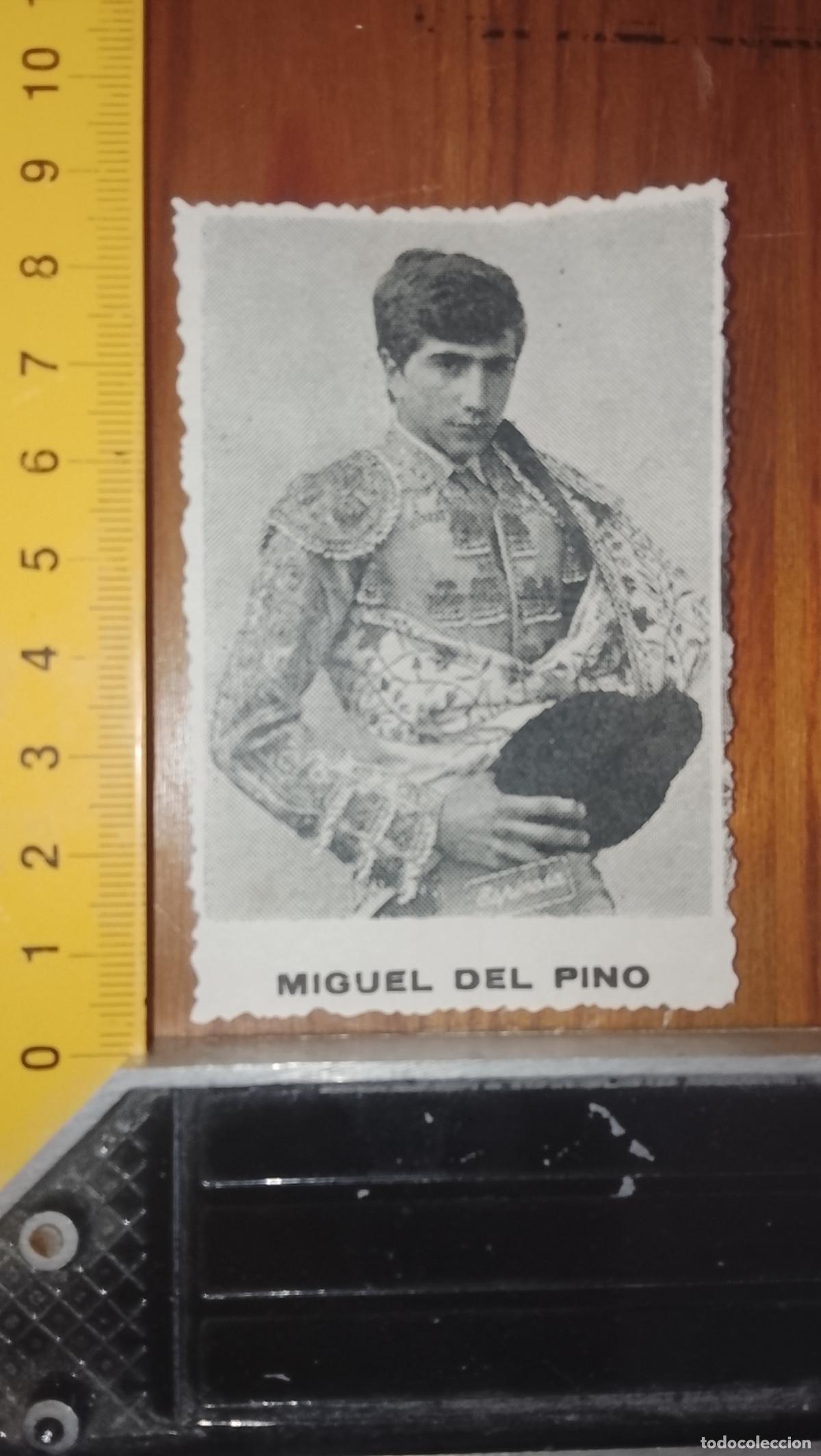 Tauromaquia: troquelado IMAGEN torero miguel del pino a&ntilde;o 1975
