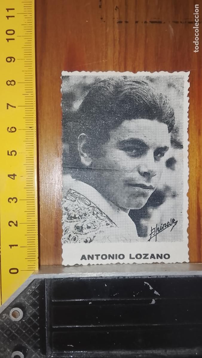 Tauromaquia: troquelado IMAGEN torero antonio lozano a&ntilde;o 1975