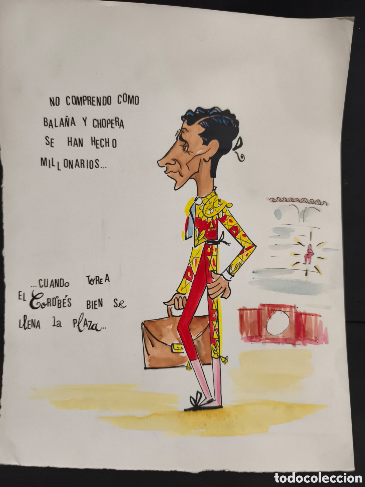Tauromaquia: dibujos original Toreo, Vinyes, 33cm x 25cm