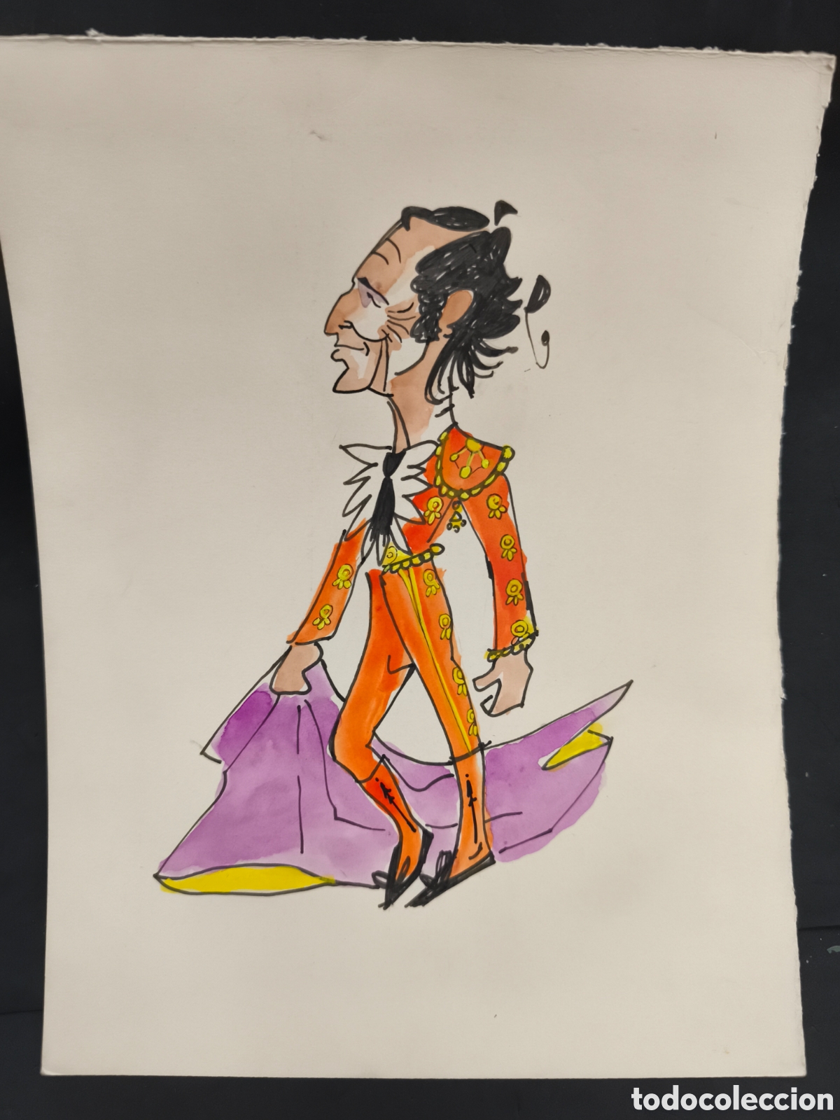 Stierkampf: dibujos original Toreo, Vinyes, Dominguin 33cm x 25cm