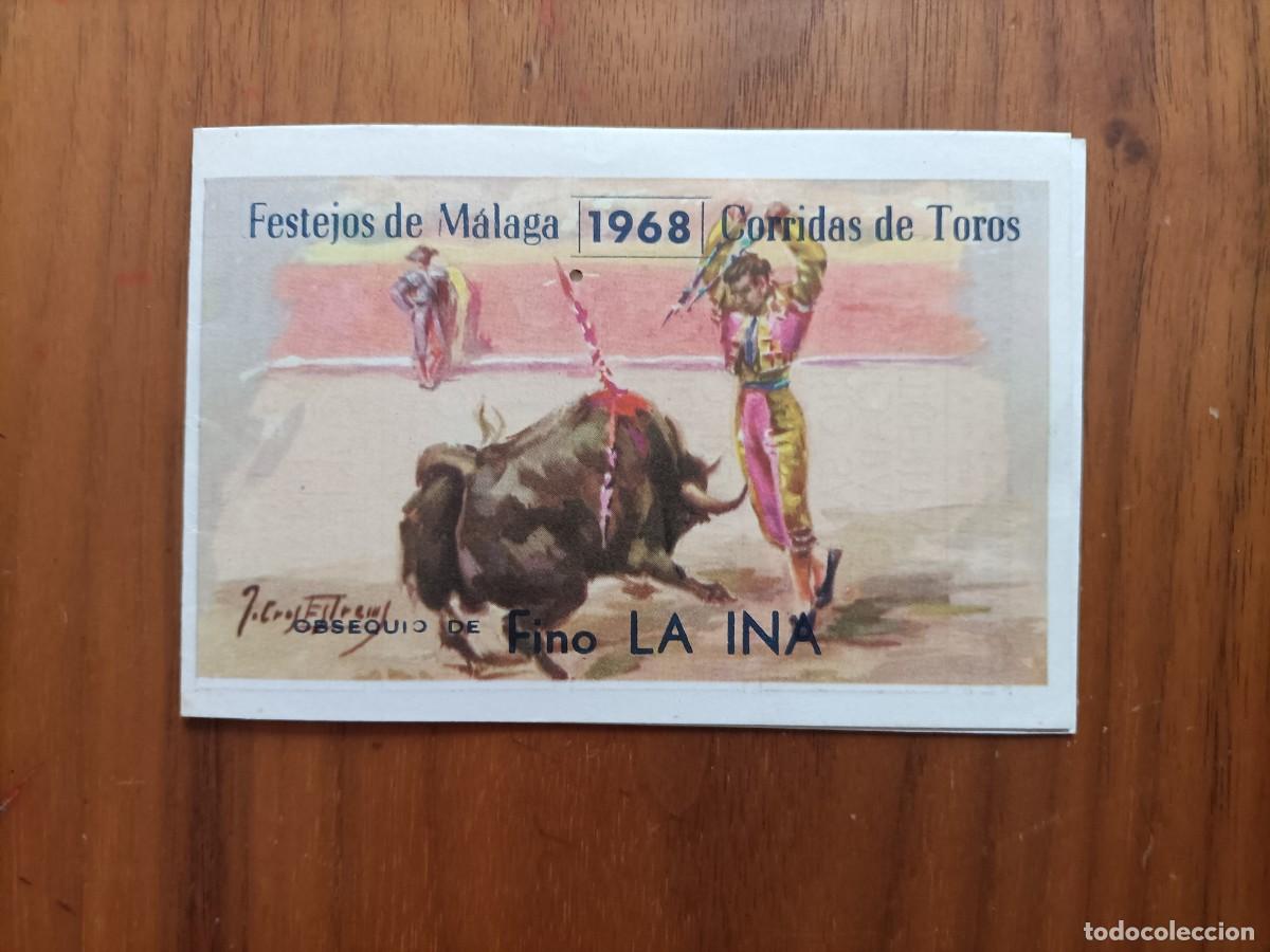 Tauromaquia: PROGRAMA. FESTEJOS DE M&Aacute;LAGA, CORRIDAS DE TOROS 1968, ES DOBLE CARA. - Foto 1