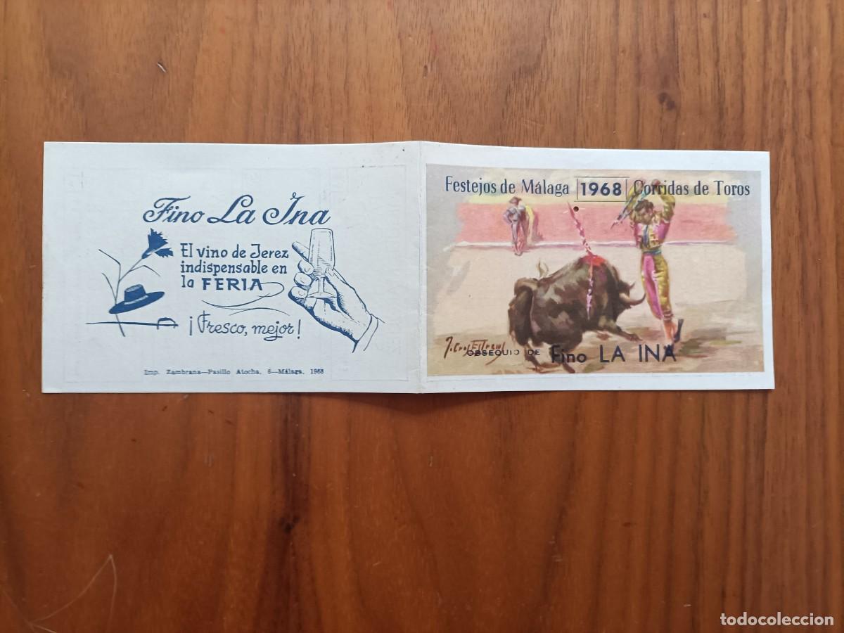 Tauromaquia: PROGRAMA. FESTEJOS DE M&Aacute;LAGA, CORRIDAS DE TOROS 1968, ES DOBLE CARA. - Foto 1