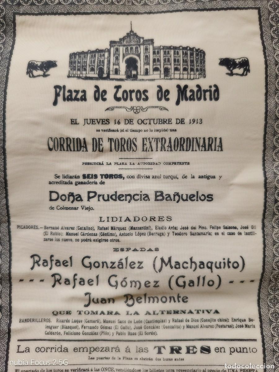Tauromaquia: CARTEL ALTERNATIVA JUAN BELMONTE (REPLICA 1969)