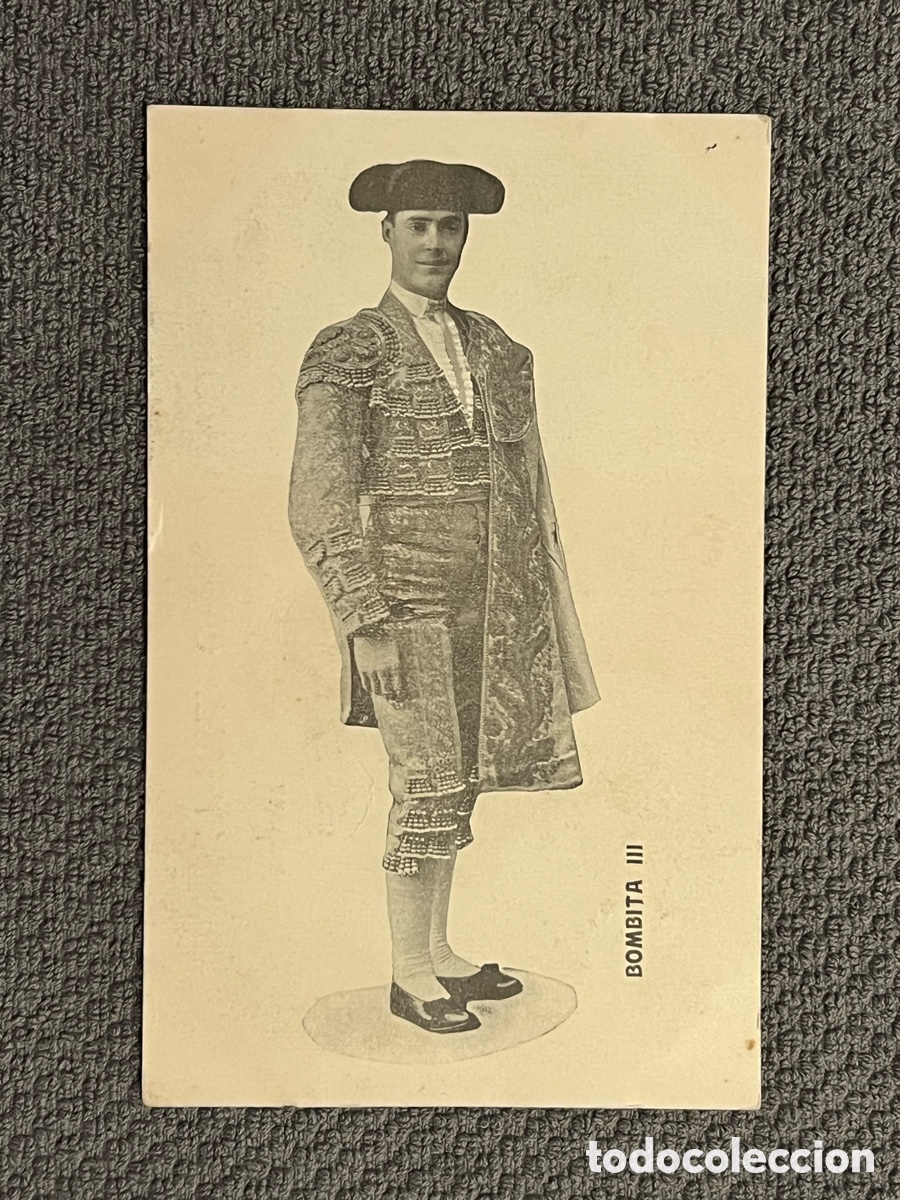 Tauromaquia: BOMBITA III. Manuel Torres Reina.. Torero.. (1884-1936) Tarjeta Postal antigua..