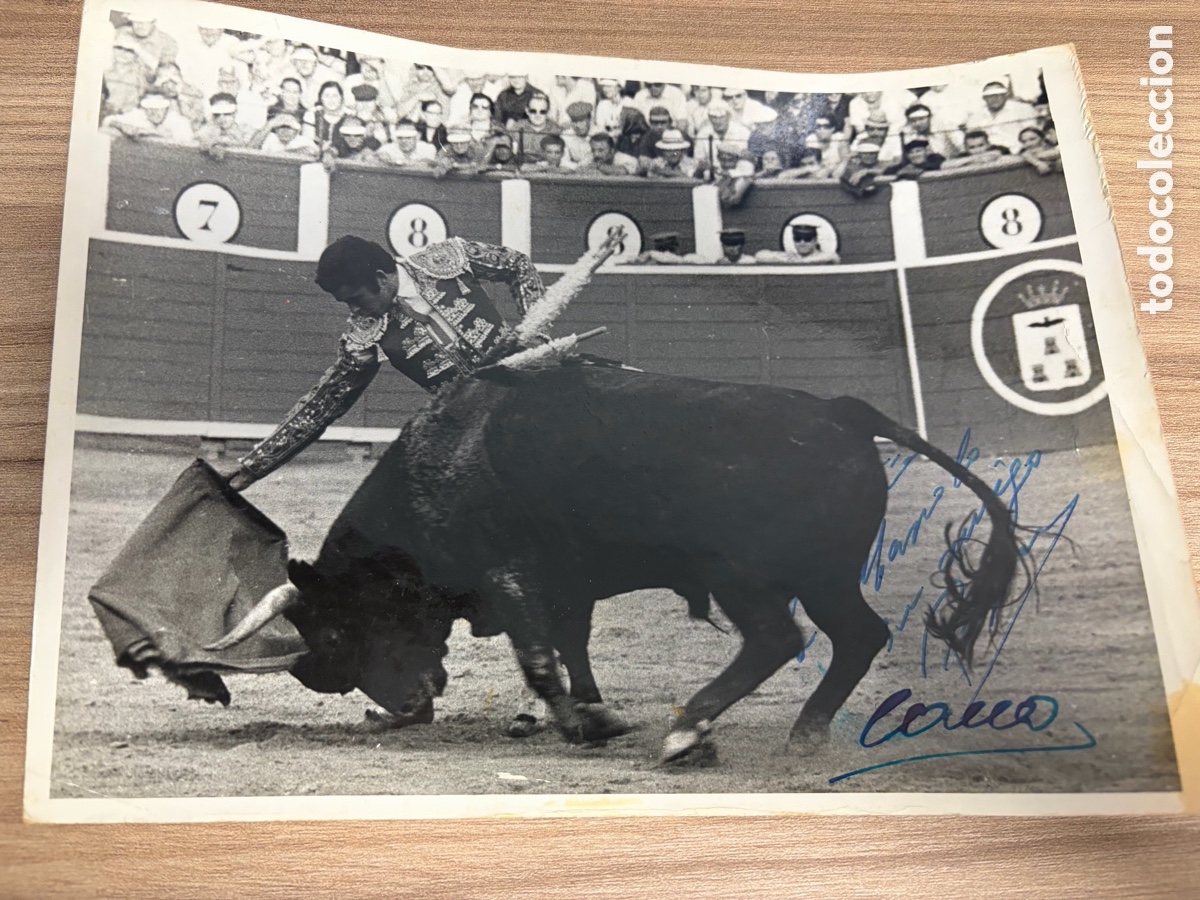 Tauromaquia: Fotograf&iacute;a original de Paquirri firmada y dedicada &ndash; Pieza &uacute;nica