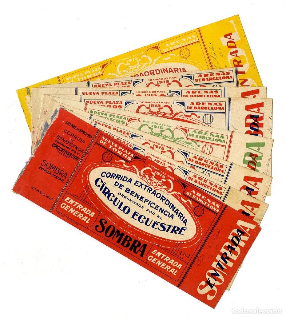 Tauromaquia: 8 Entradas Tauromaquia Arenas 23 Mayo 1915, Joselito el Gallo, Agust&iacute;n Garc&iacute;a Maya