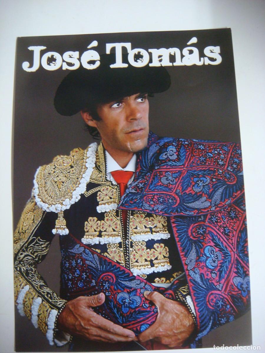 Tauromaquia: FOTO EN CARTULINA TAMA&Ntilde;O FOLIO DE JOSE TOMAS-(&)