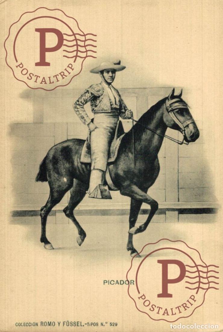 Tauromaquia: TORERO. PICADOR. ROMO Y FUSSEL. TIPOS. TOROS. TAUROMAQUIA. BULLFIGHTING. CORRIDA. TAUREAUX.