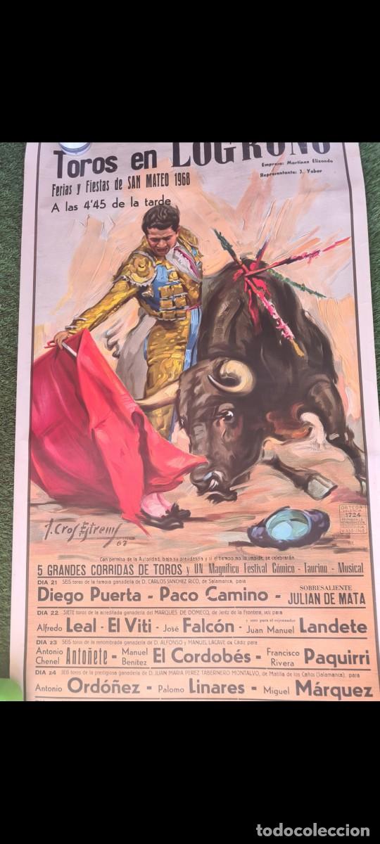 Tauromaquia: Cartel taurino FERIAS DE SAN MATEO 1968 Logro&ntilde;o