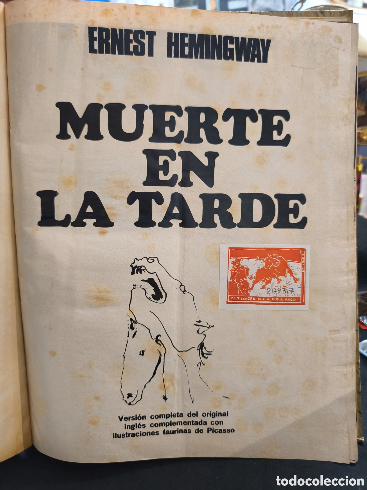 Tauromaquia: Muerte en la tarde, ilustraciones taurinas picasso