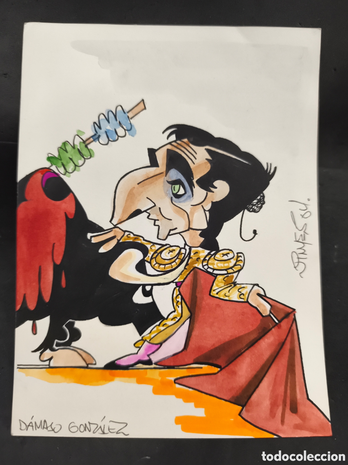 Tauromaquia: dibujos original Toreo, Vinyes, D&aacute;maso gonzalez 21cm x 16cm