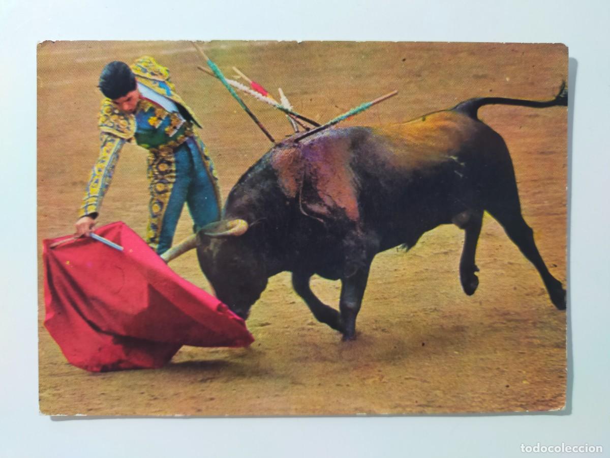 Tauromaquia: Tarjeta Postal. JAIME OSTOS Derechazo - Foto Carretero - S/C