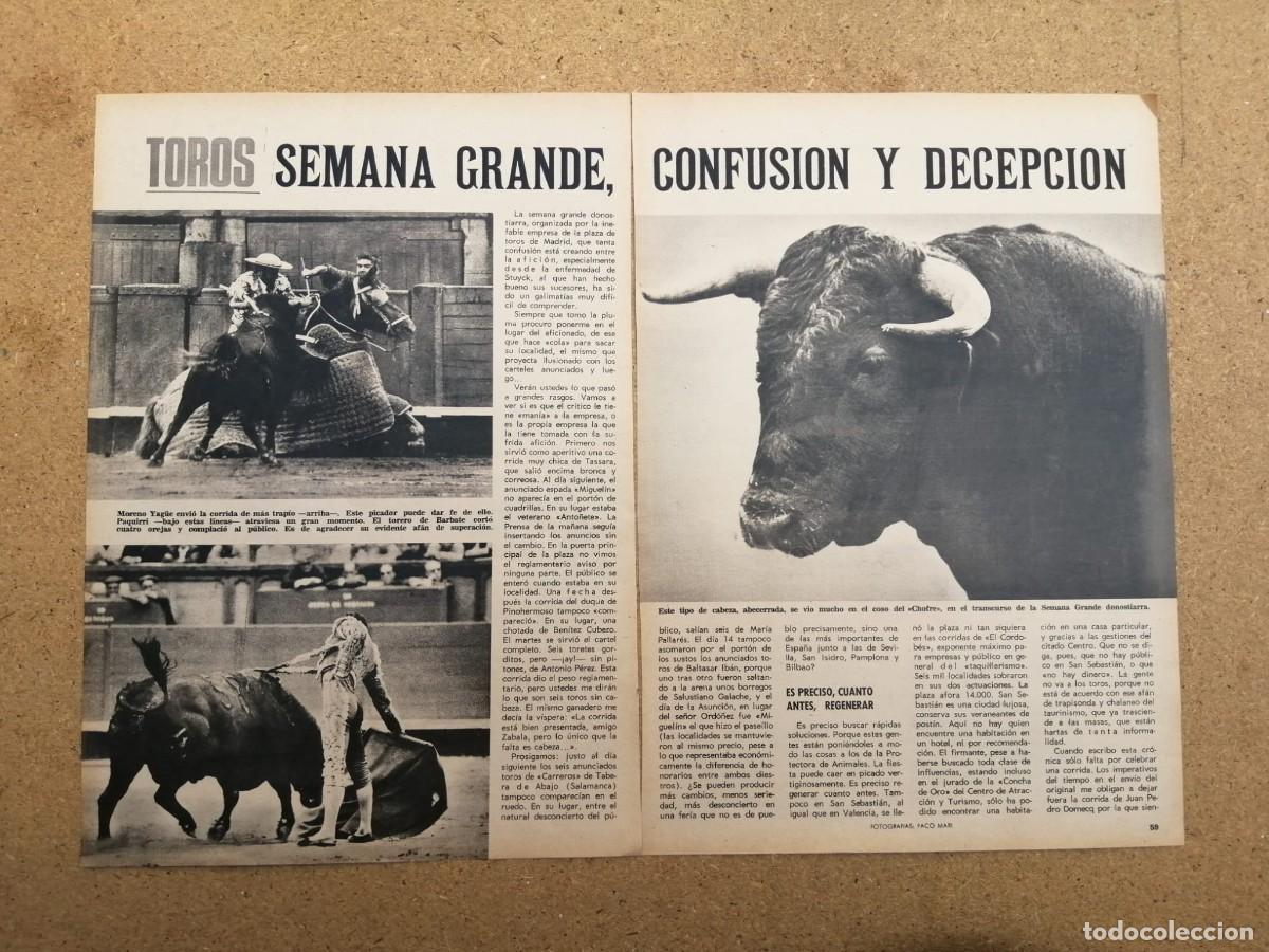 Tauromaquia: REPORTAJE TAURINO. SEMANA GRANDE, CONFUSION Y DECEPCION