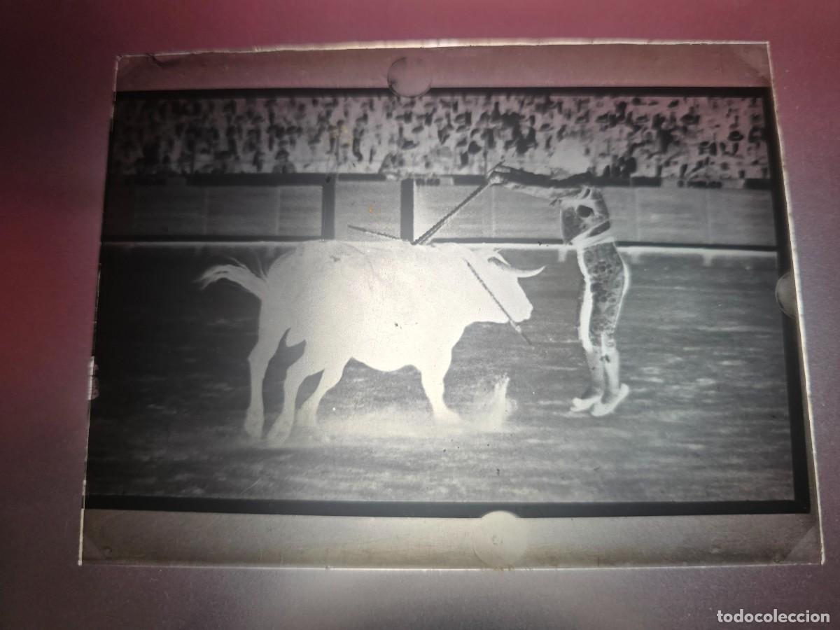 Tauromaquia: PLACA , NEGATIVO , CLICHE DE CRISTAL DE PLAZA DE TOROS. PARA IDENTIFICAR.
