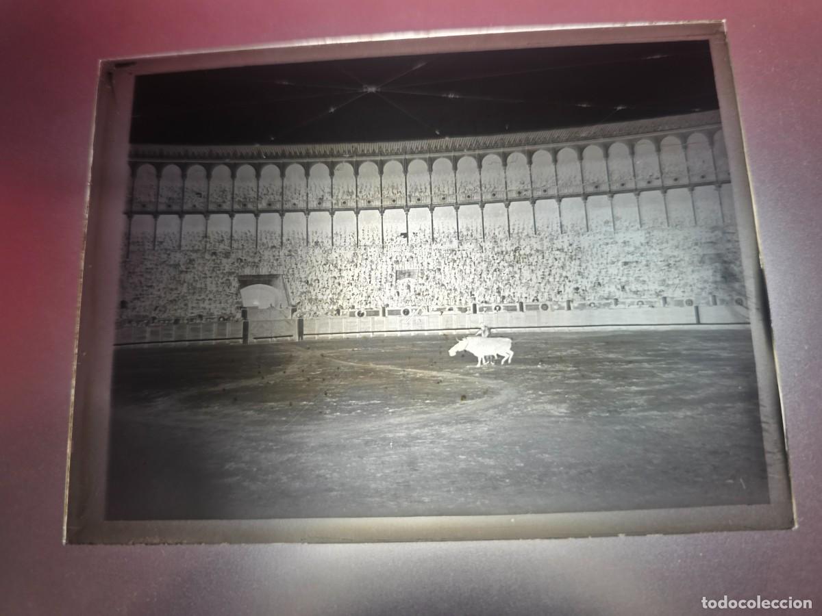 Tauromaquia: PLACA , NEGATIVO , CLICHE DE CRISTAL DE PLAZA DE TOROS. PARA IDENTIFICAR.