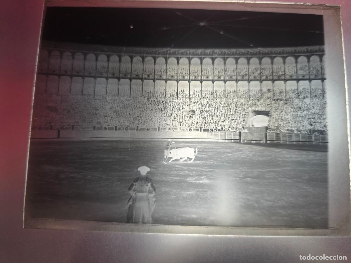 Tauromaquia: PLACA , NEGATIVO , CLICHE DE CRISTAL DE PLAZA DE TOROS. PARA IDENTIFICAR.