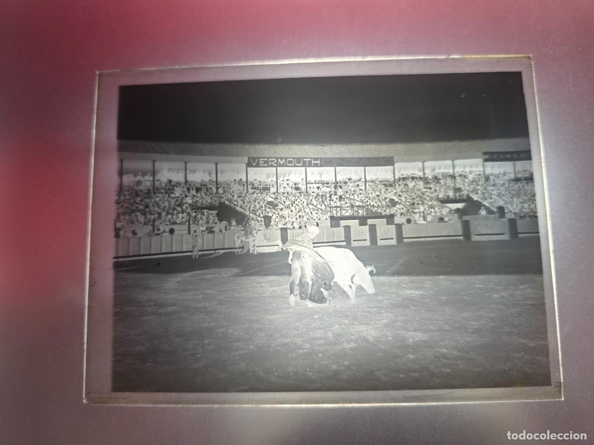 Tauromaquia: PLACA , NEGATIVO , CLICHE DE CRISTAL DE PLAZA DE TOROS. PARA IDENTIFICAR.