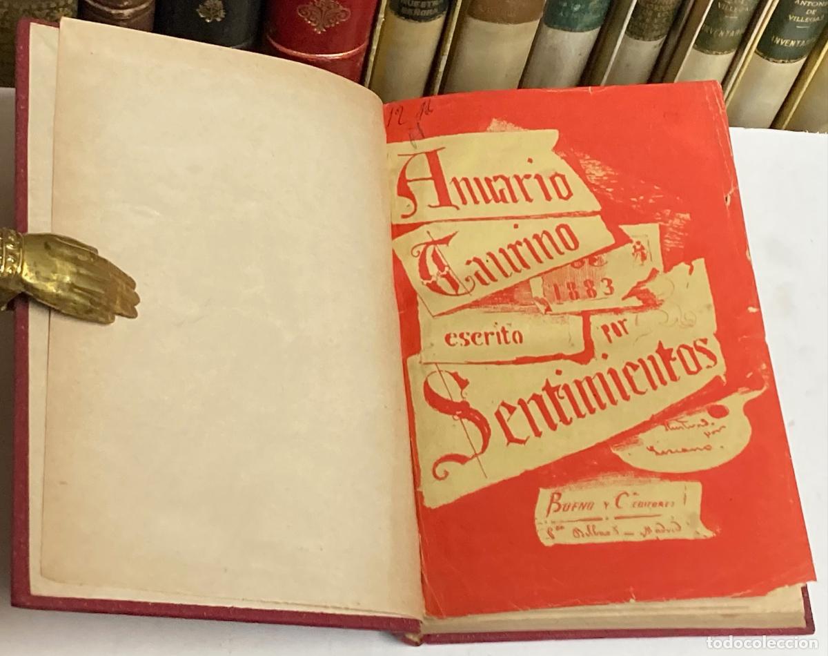 Tauromaquia: A&Ntilde;O 1884 - ANUARIO TAURINO DE 1883 POR SENTIMIENTOS - 2&ordf; EDICI&Oacute;N - TOROS TAUROMAQUIA