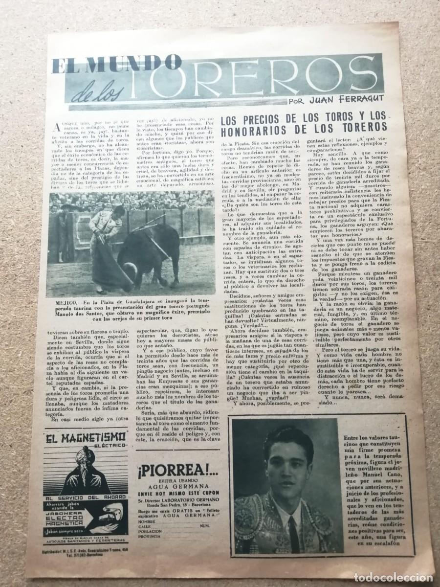 Tauromaquia: ARTICULO TAURINO. EL MUNDO DE LOS TOREROS