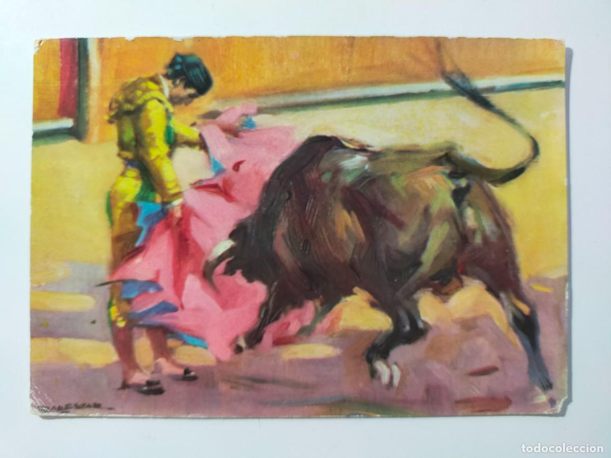 Tauromaquia: Postal Tauromaquia. MANOLETE Veronica - Ilustrado por Vicente Ballestar - Edit Laminograf.
